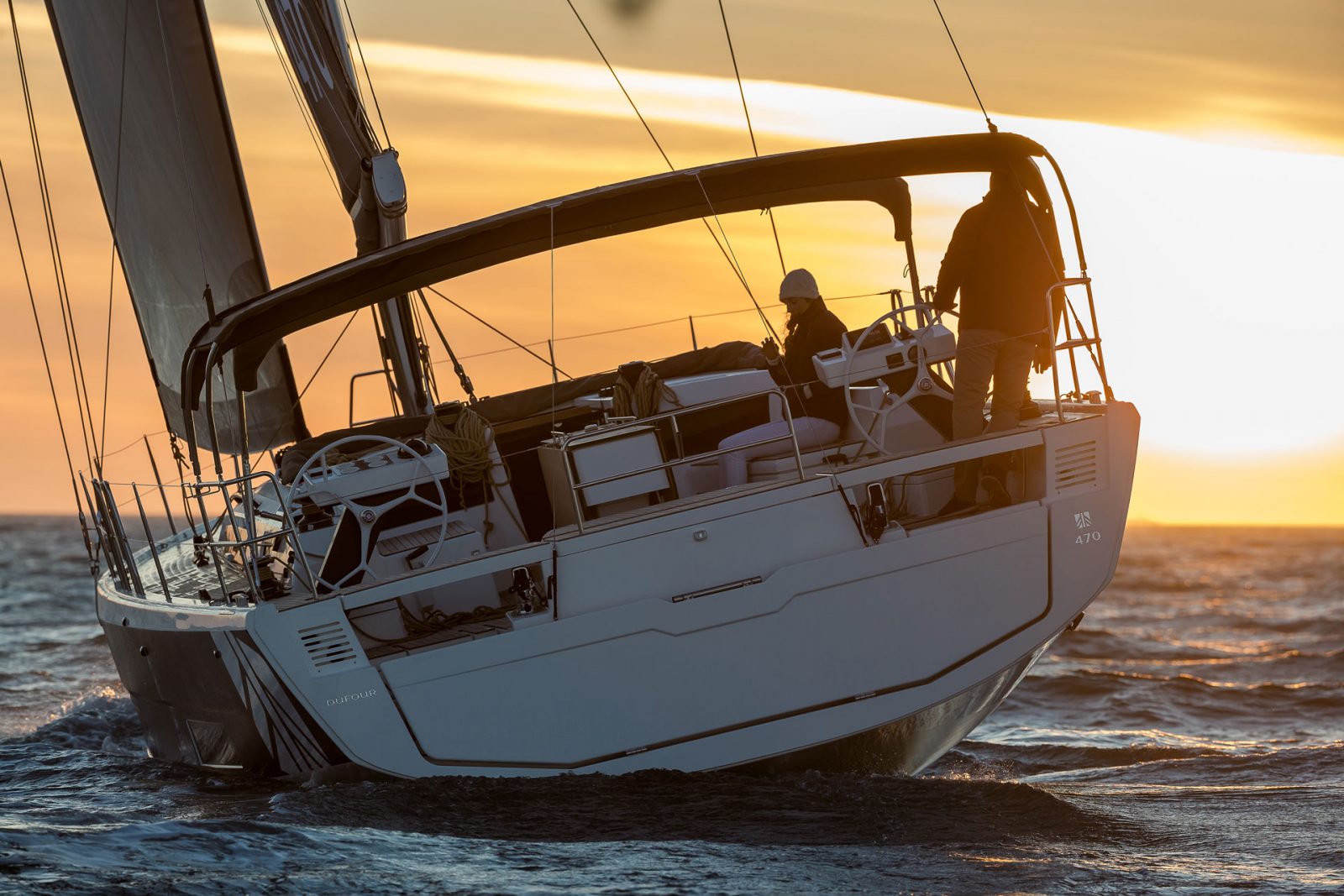 Dufour 470 «Water Bambi» под парусом, Средиземное море